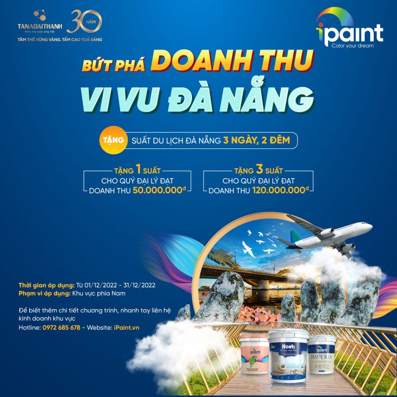 bứt phá doanh thu vi vu Đà Nẵng cùng iPaint Việt Nam