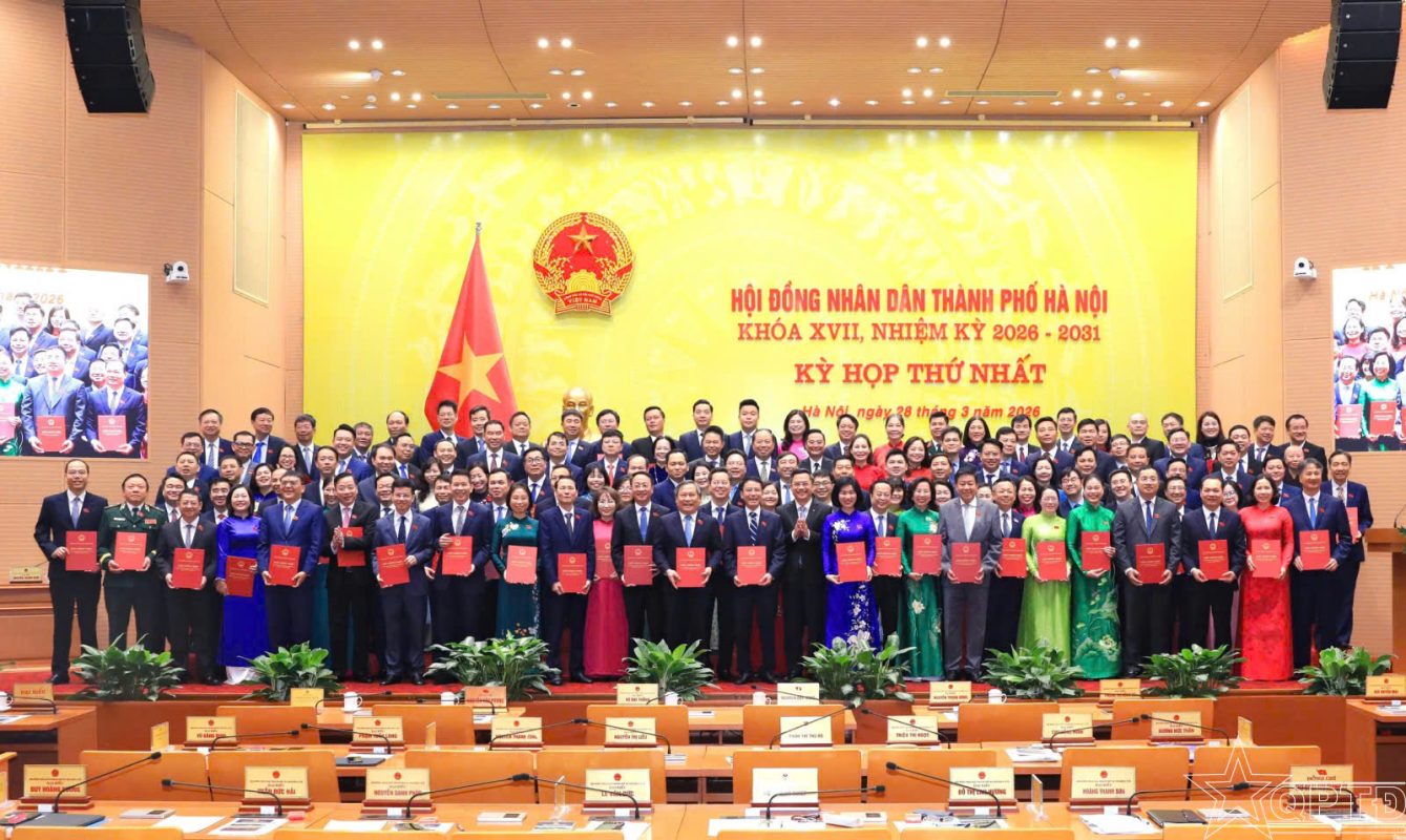 Toàn cảnh Lễ khai mạc Kỳ họp thứ nhất HĐND TP. Hà Nội khóa XVII, nhiệm kỳ 2026 - 2031